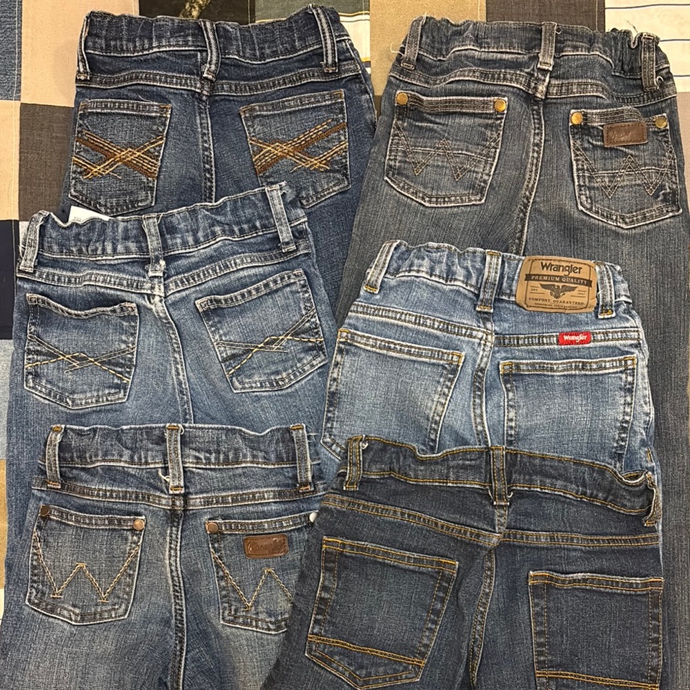 Little Boys 6 Slim Blue Jean Bundle